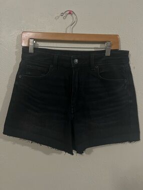 American Eagle High-Rise Black Denim Women's Shorts Size 8